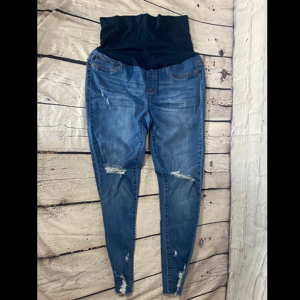Maternity Distressed Jeans by SimpleSociety